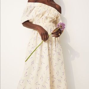 H&M Wildflower Off the Shoulder Dress